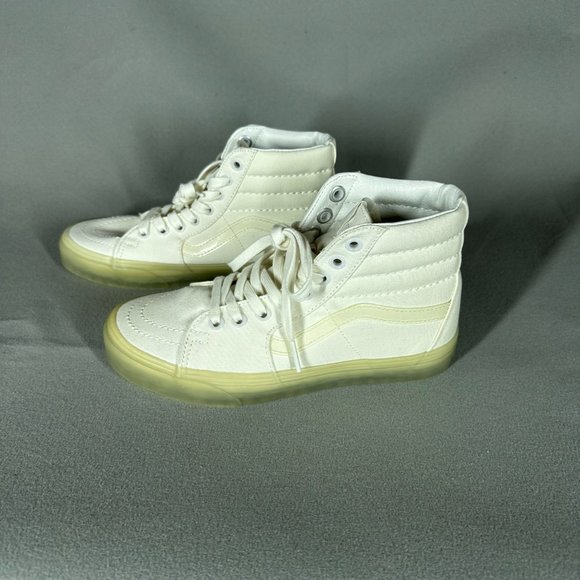 VANS SK8-Hi White Gum Sole Womens Size 7 UK 4.5 EUR 37 Skate - Picture 3 of 11